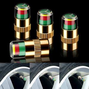 공기압 자동인식 타이어 에어캡 4개 체크캡 에어 측정 에어캡 밸브캡 타이어캡