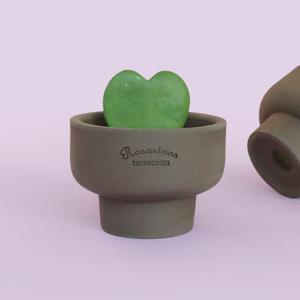 마이플랜트 로자리안 에보니 앵두팟 화분 인테리어 국산 수제 토분