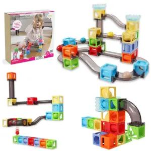 창의력발달 마그네틱 자석 구슬 롤코 롤링 블럭 108p 보관함포함 남아선물