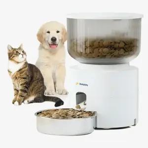 잼피 고양이 강아지 자동 급식기 3L 사료 반려견 애견 반려동물 애완견 식기