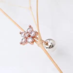 14k 골드 스터닝 플라워 피어싱 CEA0025