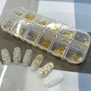 레진아트 파츠 세트 네일파츠 네일아트 골드스타 꾸미 (WFGTDZP)