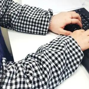 작업용토시 블랙 사무용팔토시 토시 면 코튼 체크무 (WFGTAUJ)