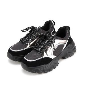 [본사운영]바바라 소가죽 스포티 배색 여성 스니커즈 6cm_BBH607