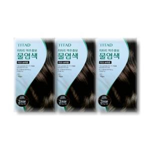 티타드 맥주효모 물염색 다크 브라운 30g 3개