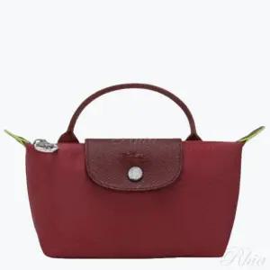 롱샴 25FW 르 플리아쥬 그린 핸들 파우치 34175919 P98