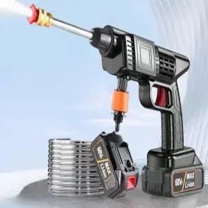 무선 세척기 충전식 고압 분사기 전동 세차기 청소 물총 기기