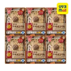[본사직영] 오뚜기 오즈키친 고단백 현미쇠고기죽 400g, 6개