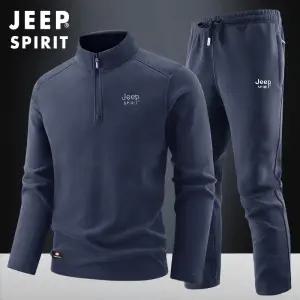 JEEP SPIRIT 겨울 아웃도어 스포츠 레저 남성 긴팔 대형 사이즈 스포츠웨어 투피스