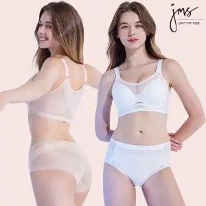 저스트마이사이즈 밸런스핏 브라팬티 2세트(베이지, 화이트)