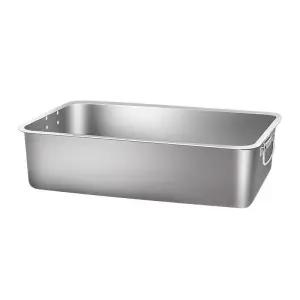 대형 반찬통 올스텐 재질 사각손잡이 주방 식당 다용도 트레이