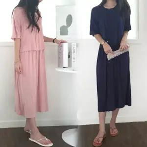 [보리보리/보리맘]셔링 숨김 수유구 수유 원피스 외출 여름 수유복 홈웨어 잠옷