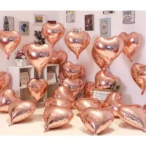 프리미엄 하트풍선 10개 로즈골드/풍선/다용도/놀이/어린이/생일/행사/홈파티/장식/졸업/파티/컬러/이벤트