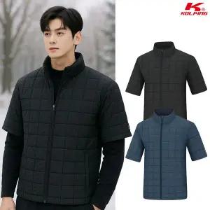 [아웃도어스/콜핑]콜핑 남성 겨울 웰론 퀄팅 등산 반팔 패딩 자켓 KSC652VJ1M
