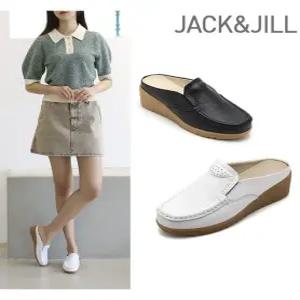 [잭앤질]잭앤질 소가죽 웨지 뮬 슬립온(JA3110)