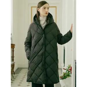 [마르조]1종]니트 자수 구스 코트_QAWFU173