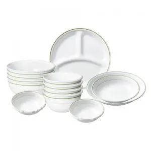 코렐 더블링그린세트 16P 가족그릇세트