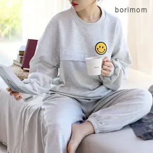 [보리보리/보리맘]미소 맨투맨 수유티  조거 바지 수유복 세트 조리원복  TA126