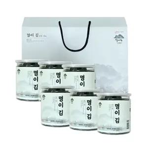 명이나물 완도김 도시락김 명이김 선물세트2호 (절단김 6캔))