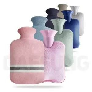 듀오라이프 보온 물주머니 2L + 커버 세트 찜질팩 핫팩 온수 온열 주머니 마개형 빙침 벚꽃