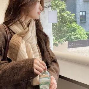 여성 예쁜 니트 스카프 롱 가방끈 미니 (WFK0QAW)