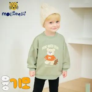 [몰리멜리] 스웨터베베곰융기모맨투맨티셔츠