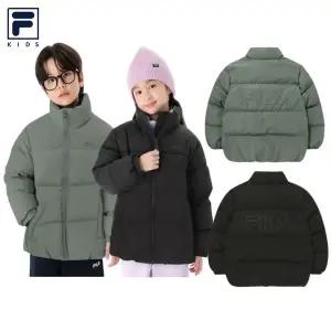 [휠라키즈](천안아산점)[신상품70%할인]25FW 휠라키즈 따뜻한 덕화이버 숏패딩 2컬러[FK259DJ07X001]