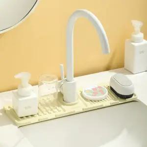 워터가드 배수 주방 수도꼭지 수전 물고임 물때 방지 실리콘 패드 물받이