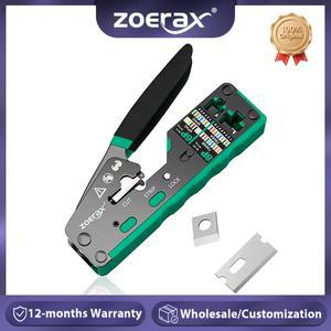 와이어 모듈식 Cat6 스루 이더넷 커터 RJ45 크림프 커넥터 Cat5e 도구