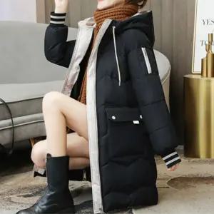 여성용 퀼팅 롱패딩 겨울 후드점퍼 데일리패딩 빅포켓 투웨이지퍼 방한잠바