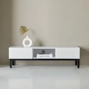 티서민 템바보드 오픈 스틸 거실장 1200