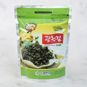 광천김 올리브녹차 돌자반 300g