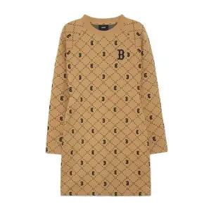 [MLB]반바지 JQT 3FOPM0334-43CAL 여성 다이아 모노그램 자카드 슬림핏 원피스