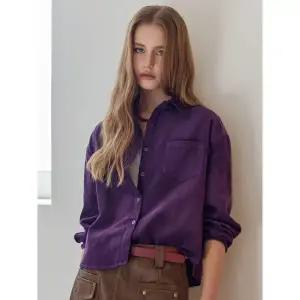 [마쟈]절개라인 포켓 코듀로이 크롭 셔츠_P412313042