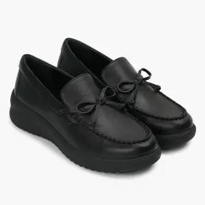 (여성) MIKA 미카 4CM 리본 캐주얼 컴포트 로퍼 블랙 K3023001RC-W