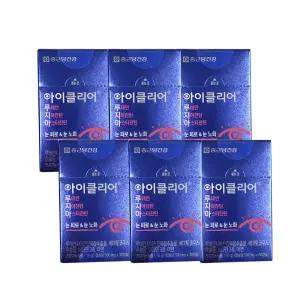 아이클리어 루테인 지아잔틴 아스타잔틴 500mg x 30캡슐 X 6개