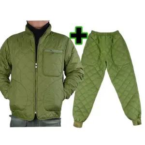 깔깔이 작업복 패딩점퍼 자켓 솜바지 겨울점퍼 방한 세트 포켓 국산 카키