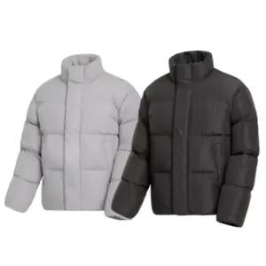 웰론 푸퍼 숏패딩 하이넥 남녀공용 오버핏 경량패딩 퀼팅 깔깔이 누빔