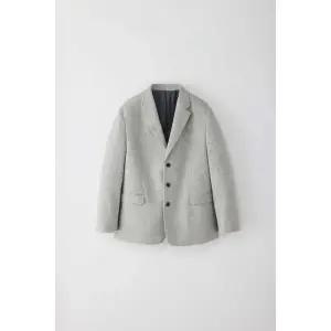 [하프클럽/에스티코]쓰리버튼 저지 자켓 라이트그레이 (오버핏) LJAVD72OS0