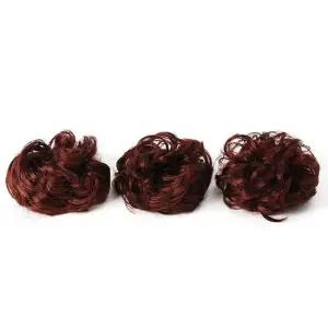 올림머리 부분가발 3p 체리브라운 쪽머리 탈부착