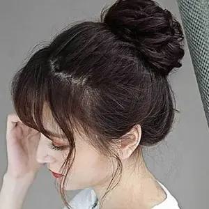똥머리 가발 묶음가발 올림머리가발 만두머리