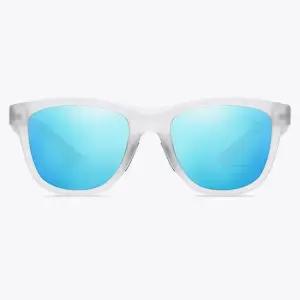 빅사이즈 남성 편광 선글라스 가벼운 TR 화이트블루