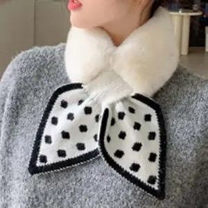 여친 리본형 여성 외출 니트매치 간편착용목도리 5종