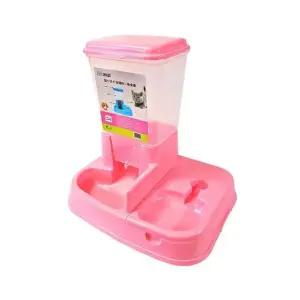 고품질 핑크 급수식기 애완용 급식기 반자동 (WFJQJZT)