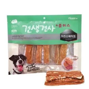 고품질 간식 플러스 강아지 견생견사 스테이크 치킨 300g (WFJQKXM)