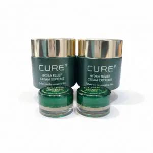 김정문알로에 미니샘플 2개 증정 김정문알로에 큐어 하이드라 릴리프 크림 익스트림 50ml 2개