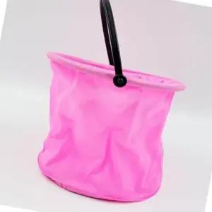 접이식 드로잉 물통 핑크 색상 수채화 세척 용기 회화 물감 세척통 (WFJ5T4B)