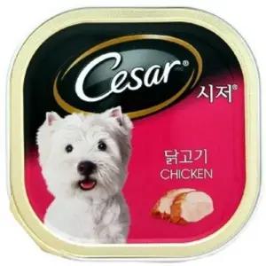 강아지 닭고기 통조림 간식 시저캔 애견캔 애완견 캔형 강아지용 고양이용 (WFJ53D5)