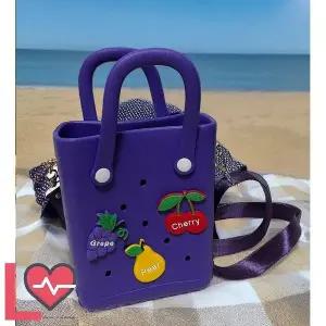 퍼플 아쿠아 크로스백 젤리 가방 파츠세트 다용도 스타일리시 (WFJ5U6X)