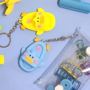 열쇠고리 오리 키링 슬리퍼 열쇠고리 WFI76V5